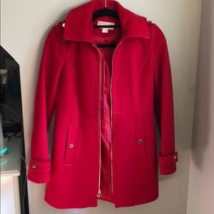 Michael Kors bright red coat